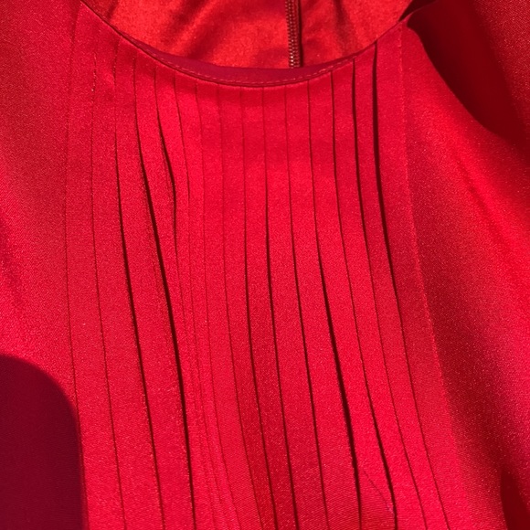 Trina Turk sz 2 red long sleeve dress - Picture 8 of 9